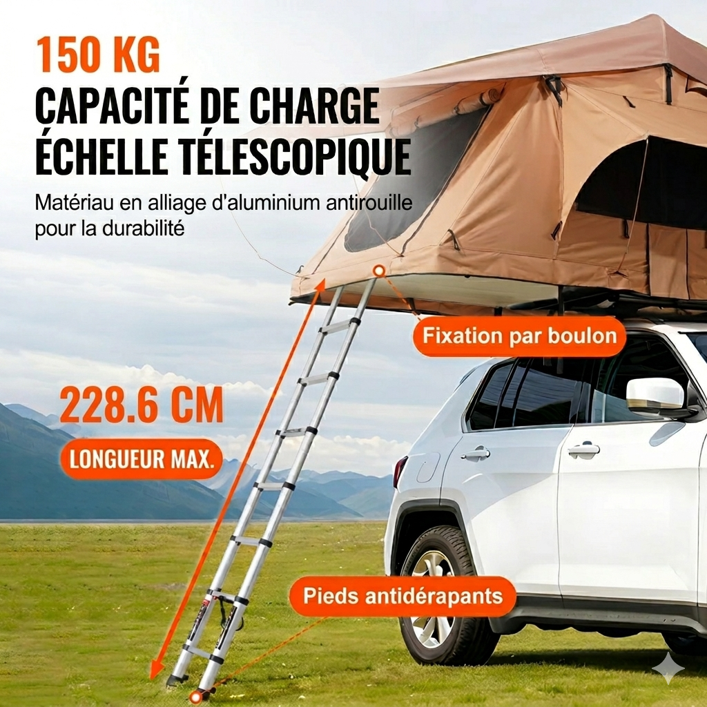 Tente de Toit Souple — 4 Personnes