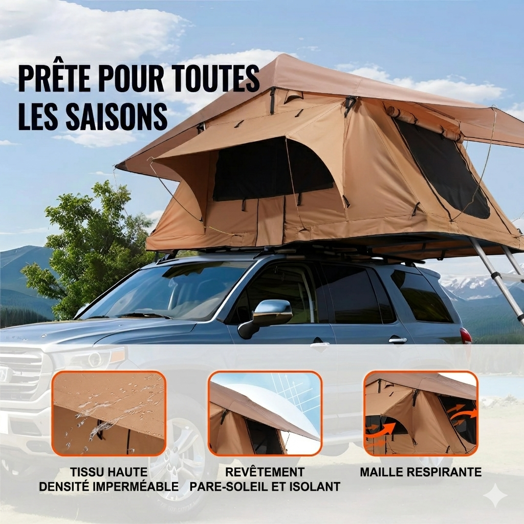 Tente de Toit Souple — 4 Personnes